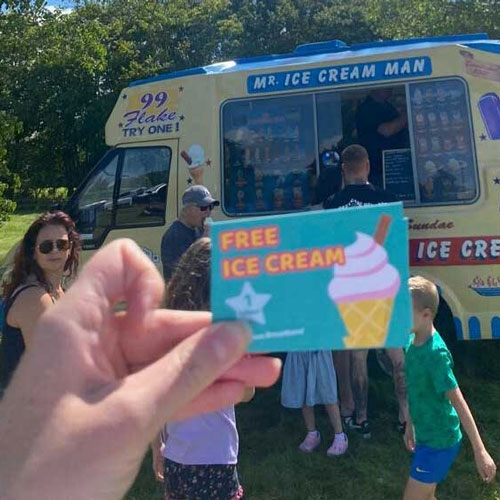 Free ice cream for the family